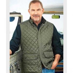 John Dutton Green Quilted Vest