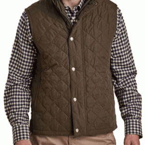 John Dutton Brown Quilted Vest