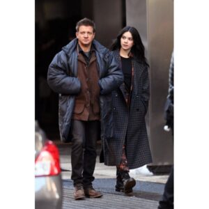 Clint Barton Hawkeye Jeremy Renner Black Puffer Coat