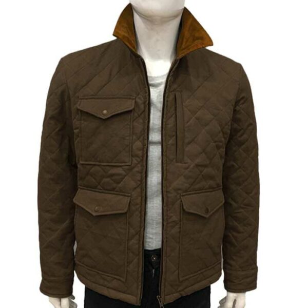John Dutton Yellowstone Season 4 Quilted Jacket - Image 3