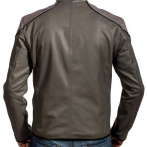 Black Adam Leather Jacket Back