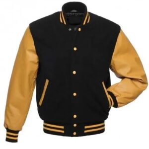 Black And Yellow Varsity Jacket