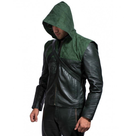 Green Arrow Jacket Side