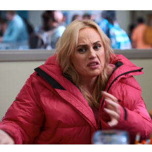 Rebel-Wilson-Senior-Year-2022-Stephanie-Conway-Pink-Puffer-Jacket