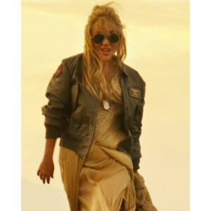 Lady Gaga Top Gun Green Jacket