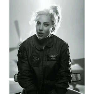 Lady Gaga Top Gun Green Jacket