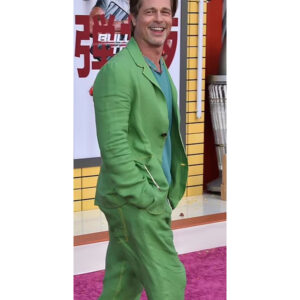Ladybug-Film-Bullet-Train-2022-Brad-Pitt-Green-Suit