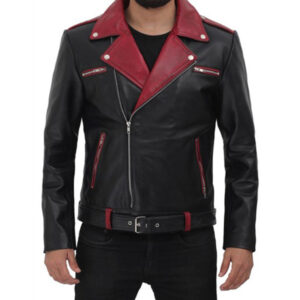 mens-black-and-maroon-handmade-leather-jacket