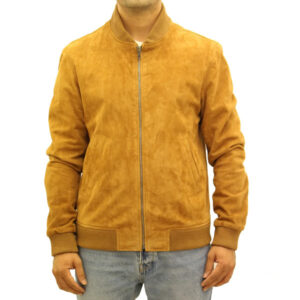 Men's Yellow Suede Jacket