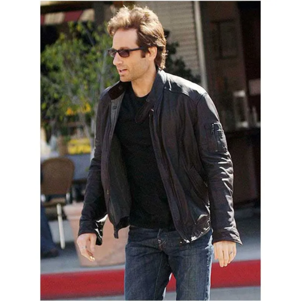 Californication Hank Moody Black Leather Jacket