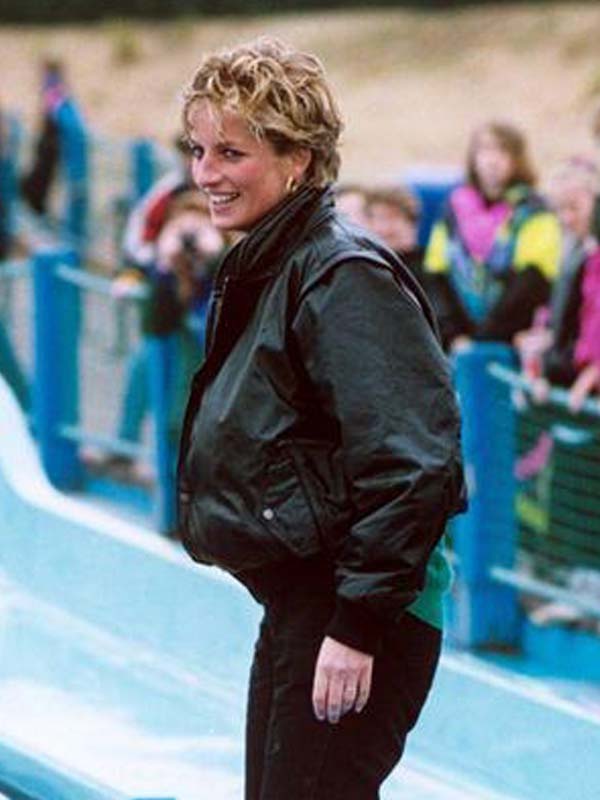 Princess Diana Hard Rock Cafe Leather Jacket - Shoplectic