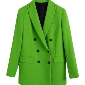 Lucy-Lawless-TV-Series-My-Life-is-Murder-Season-3-Alexa-Crowe-Green-Wool-Blend-Blazer