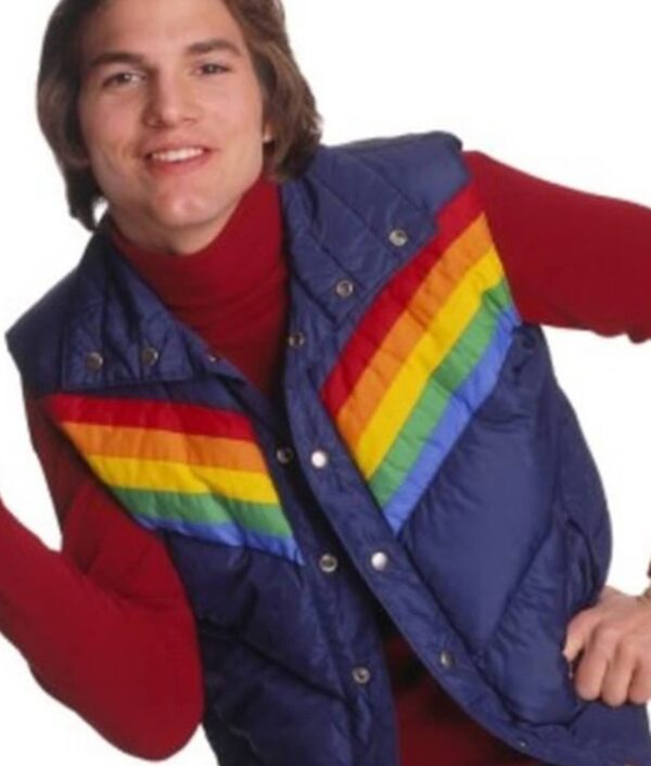 Ashton Kutcher That 70s Show Puffer Vest - Image 4