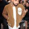 Drake Brown Varsity Bomber Jacket - Image 3