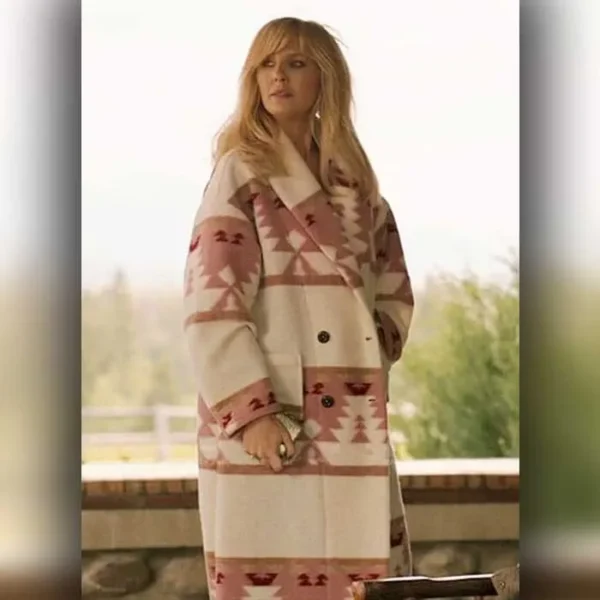 Yellowstone Beth Dutton Pink Coat - Image 3