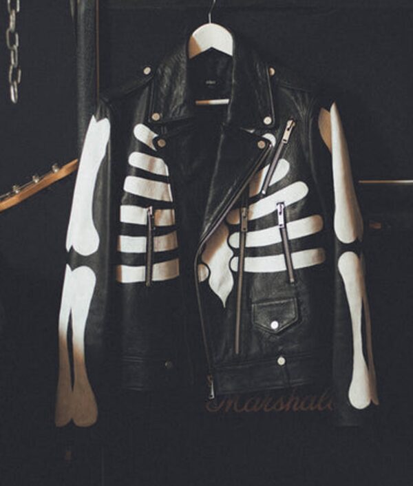Guns N Roses Skeleton Leather Jacket - Image 3