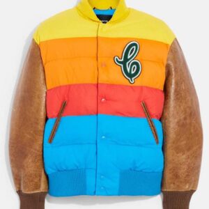 Hybrid Puffer Varsity Jacket