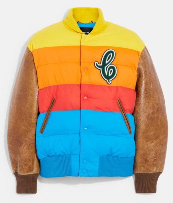 Hybrid Puffer Varsity Jacket