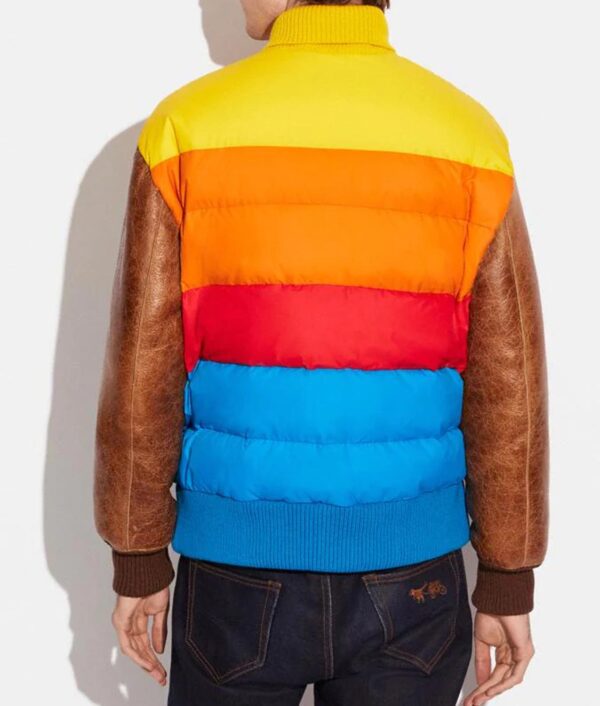 Hybrid Puffer Varsity Jacket - Image 3
