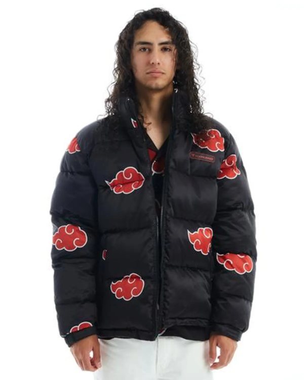 Naruto Akatsuki Puffer Jacket - Image 3