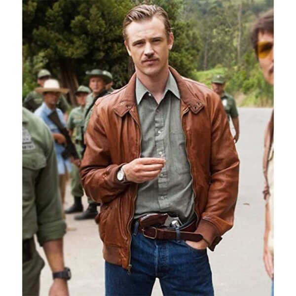 Steve Murphy Narcos Brown Leather Jacket - Image 5