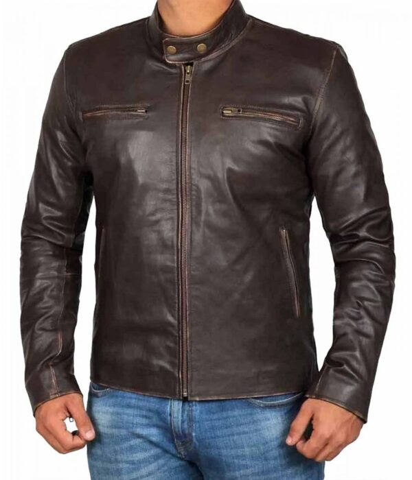 Anthony Hopkins Burt Munro Leather Jacket
