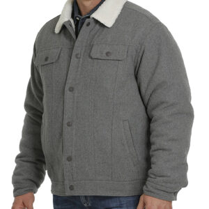 Mens-Grey-Trucker-Jacket