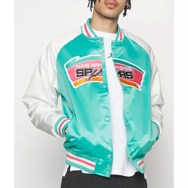 Prime Time Aqua San Antonio Spurs Jacket - Shoplectic