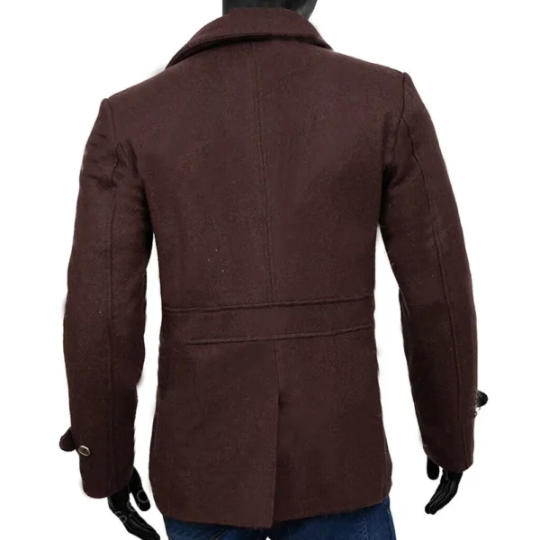 Loki S02 Tom Hiddleston Brown Peacoat - Image 2