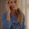 And Just Like That Carrie Bradshaw Blue Sweatshirt