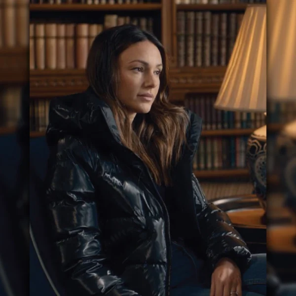 Fool Me Once Michelle Keegan Puffer Hooded Jacket - Image 5