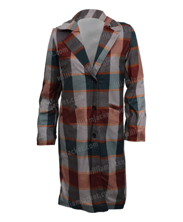 The Equalizer 2021 Queen Latifah Checked Coat