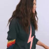 Lisa’s navy lightning bolt sweatshirt The Real Housewives of Salt Lake City