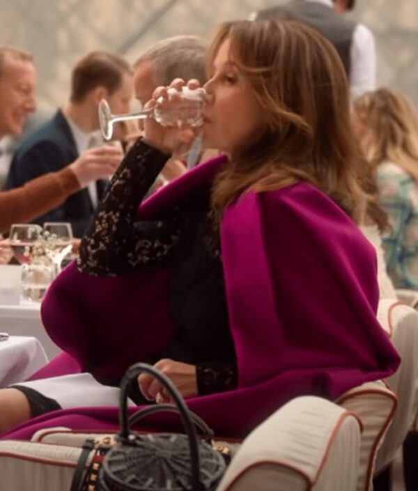Philippine Leroy-Beaulieu Purple Coat Emily in Paris S02 - Image 2