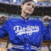 Sofia Carson Dodgers Bomber Jacket - Image 3