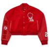 Teyana Taylor Jordan Red Varsity Jacket - Image 2