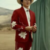 Steven Yeun Nope 2022 Red Suit - Image 2