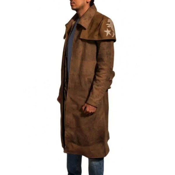 NCR Ranger Fallout Duster Leather Coat - Image 4