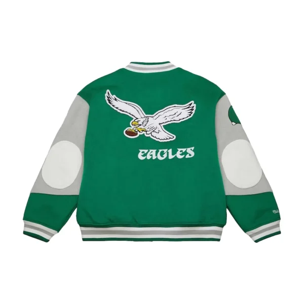 90s Eagles Letterman Jacket - Image 3