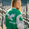 90s Eagles Letterman Jacket - Image 6