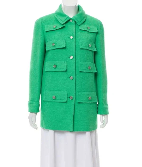 Emily In Paris Emily Cooper Green Coat - Image 2
