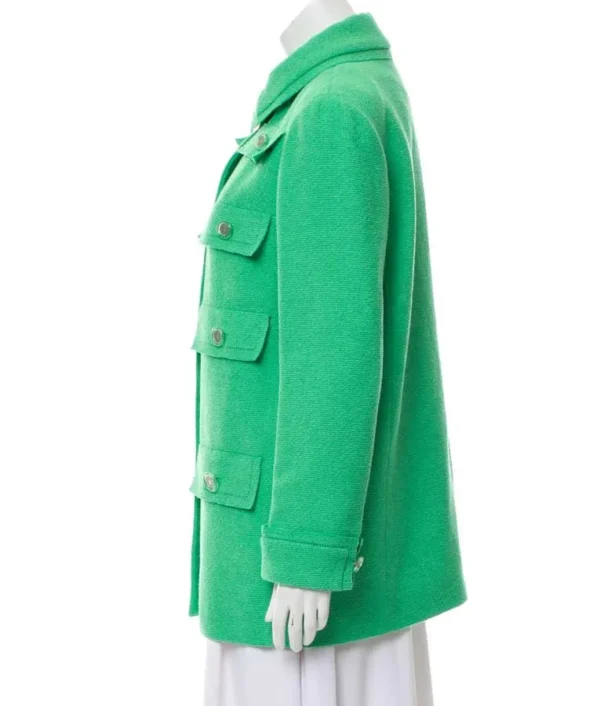 Emily In Paris Emily Cooper Green Coat - Image 3