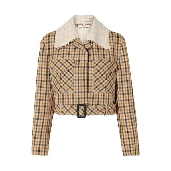 Only Murders In The Building S03 Mabel Mora Plaid Jacket - Image 2