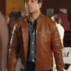 A Christmas Vintage 2023 Reid Rathore Brown Leather Jacket