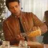 A Christmas Vintage 2023 Reid Rathore Brown Leather Jacket - Image 2