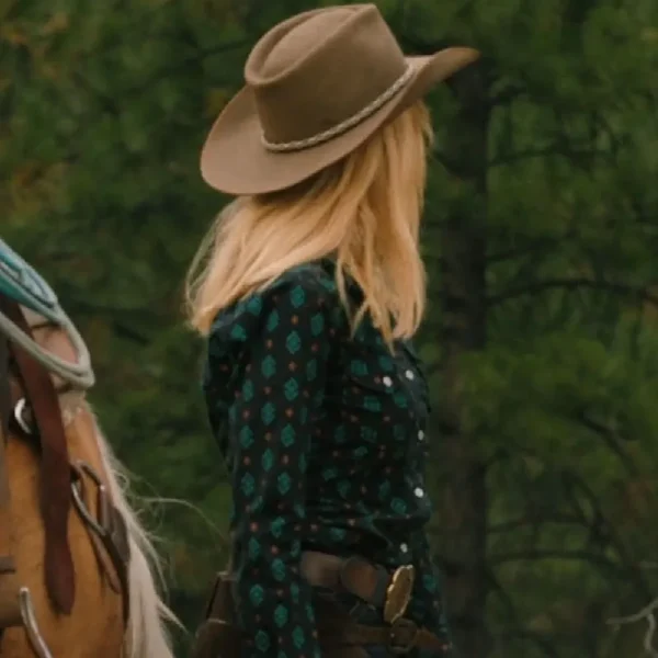 Yellowstone S05 Beth Dutton Printed Cotton Shirt