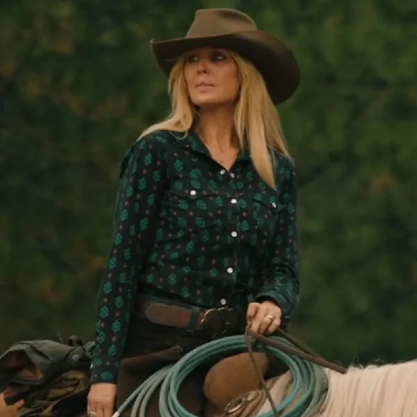 Yellowstone S05 Beth Dutton Printed Cotton Shirt