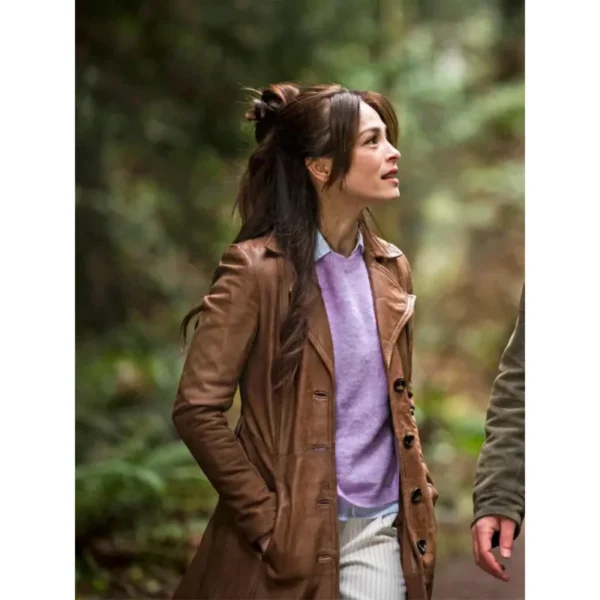 Murder in a Small Town Cassandra Lee Leather Coat - Image 2
