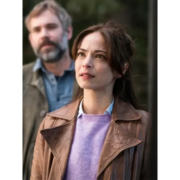 Murder in a Small Town Cassandra Lee Leather Coat - Image 4