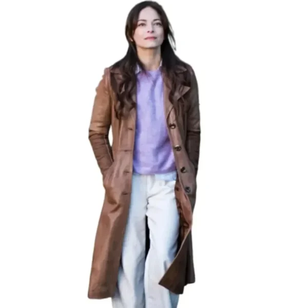 Murder in a Small Town Cassandra Lee Leather Coat - Image 5